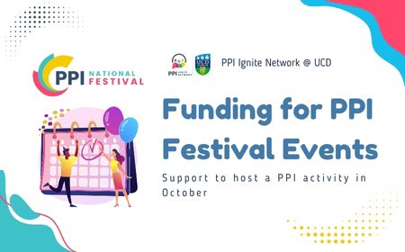 Graphic advertising funding for the National PPI Festival 2025